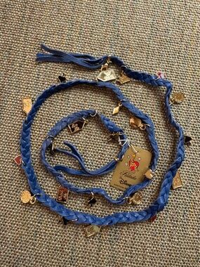 Kidada Disney Couture Alice In Wonderland  leather wrap bracelet/necklace
